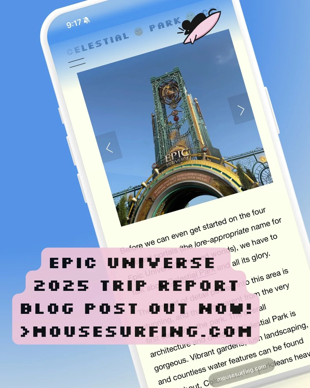 My Epic Universe 2025 trip report is finally live! 🌎🎢

I spent five days exploring the park during opening week, and I have&hellip; a lot of thoughts. 😂

From Super Nintendo World and Mine-Cart Madness to the food, theming, and all the little deta