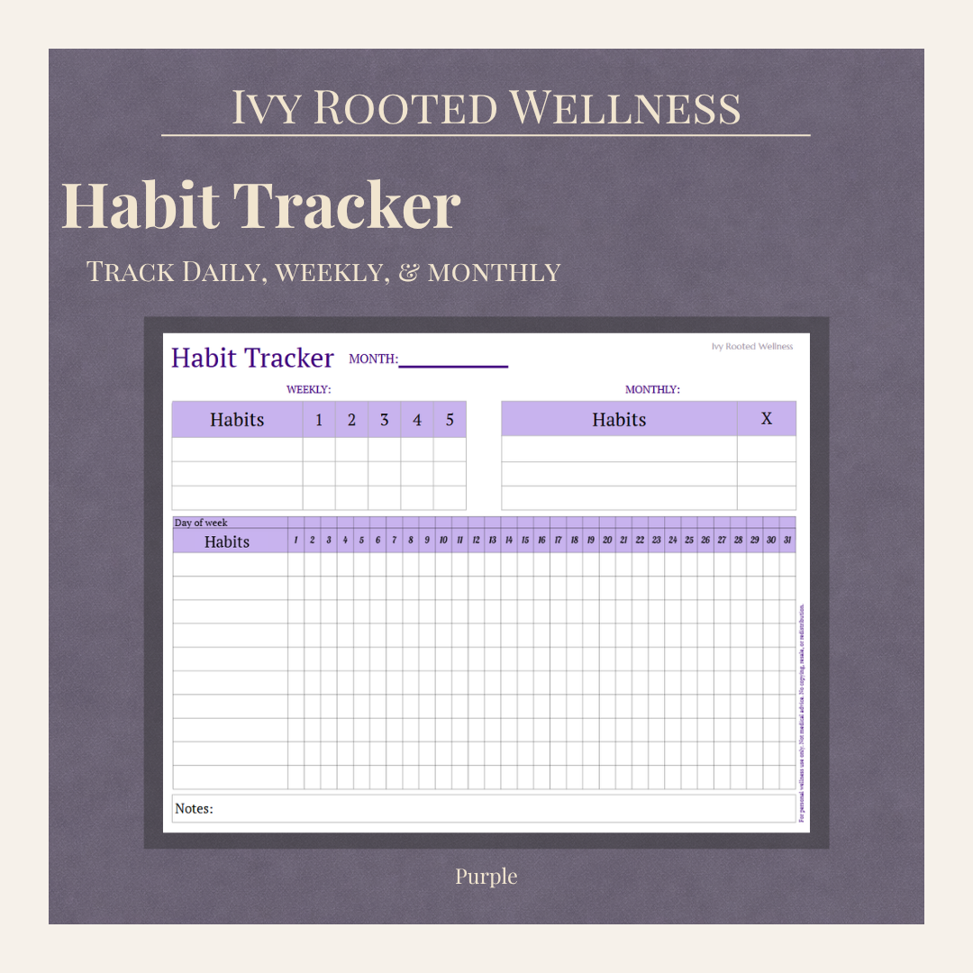 Habit Tracker — Purple