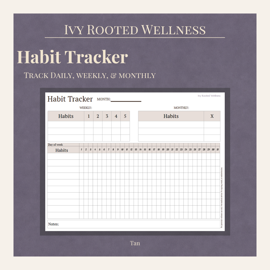 Habit Tracker — Tan