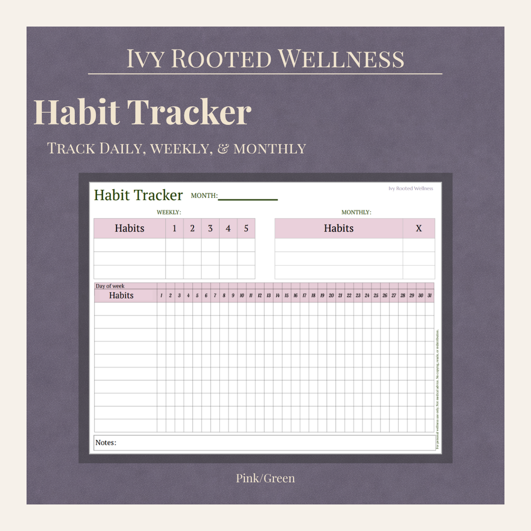 Habit Tracker — Pink