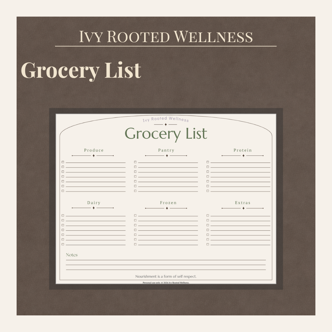 Weekly Grocery List