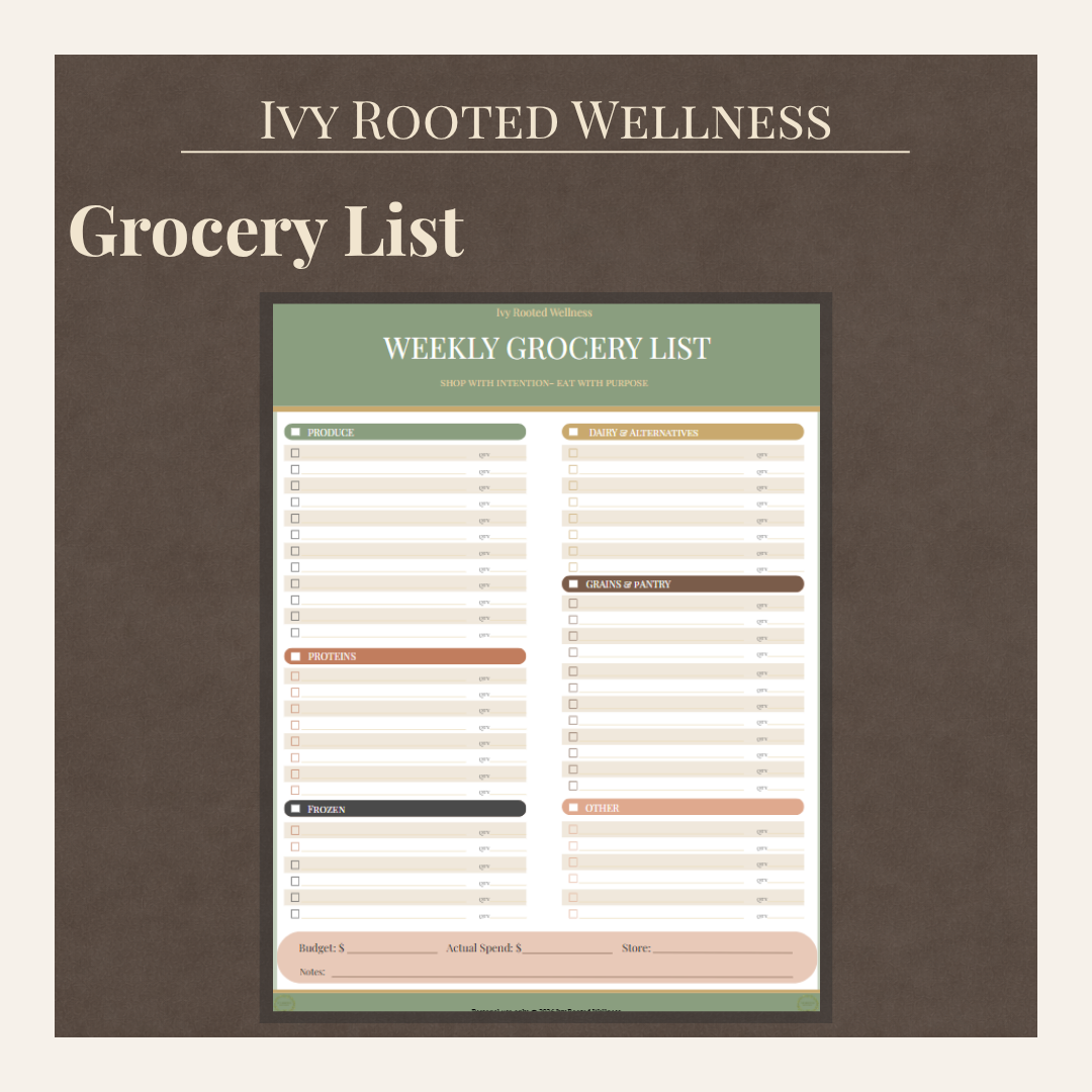 Weekly Grocery List
