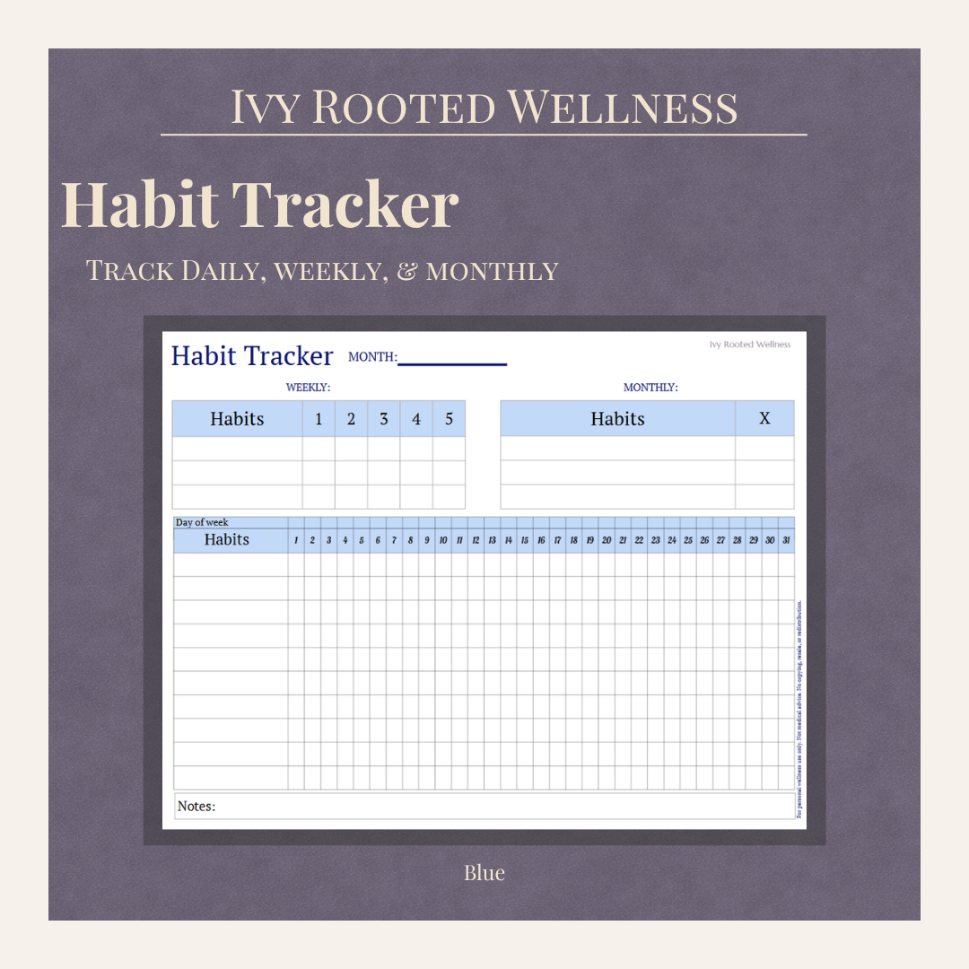Habit Tracker — Blue