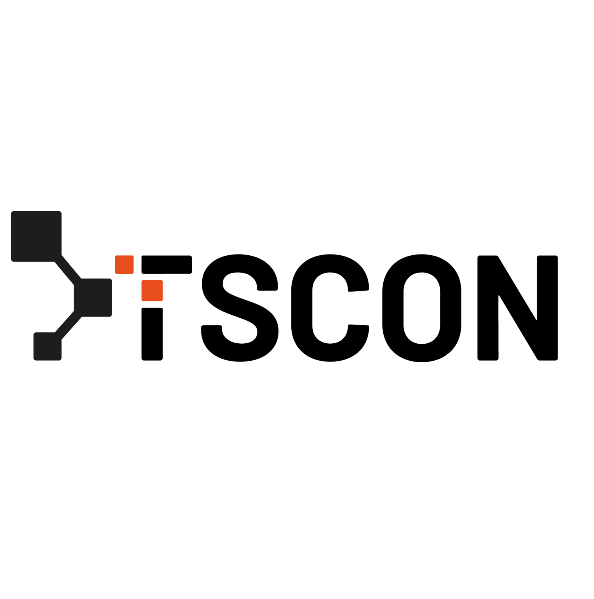 Logo van SCON met een chemisch structuurdiagram en de tekst 'SCON'.