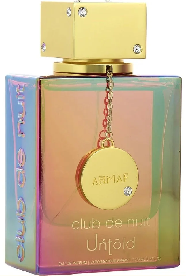 Club De Nuit Untold amber woody fragrance, with saffron and ambergris.