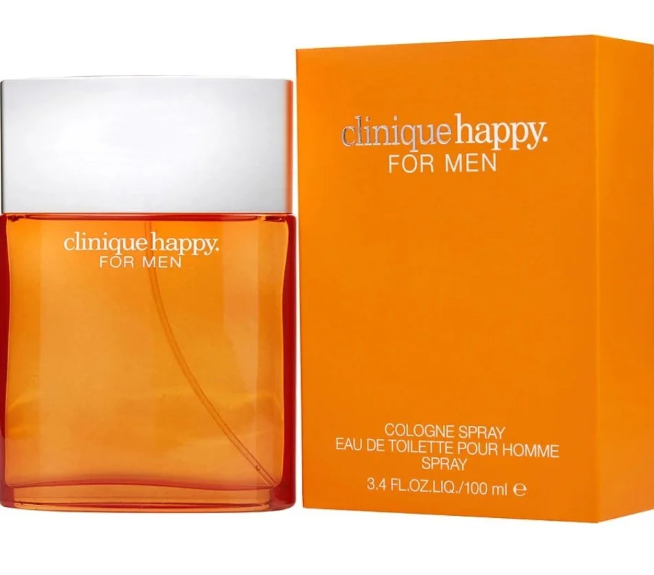Clinique Happy 3.4oz cologne with box – clean uplifting men’s designer scent.