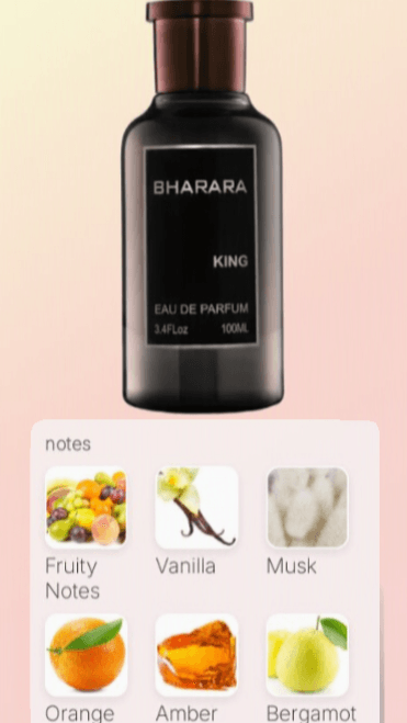 Bharara King EDP 6.7oz blends citrus, amber, and woods for a bold long‑lasting men’s scent.