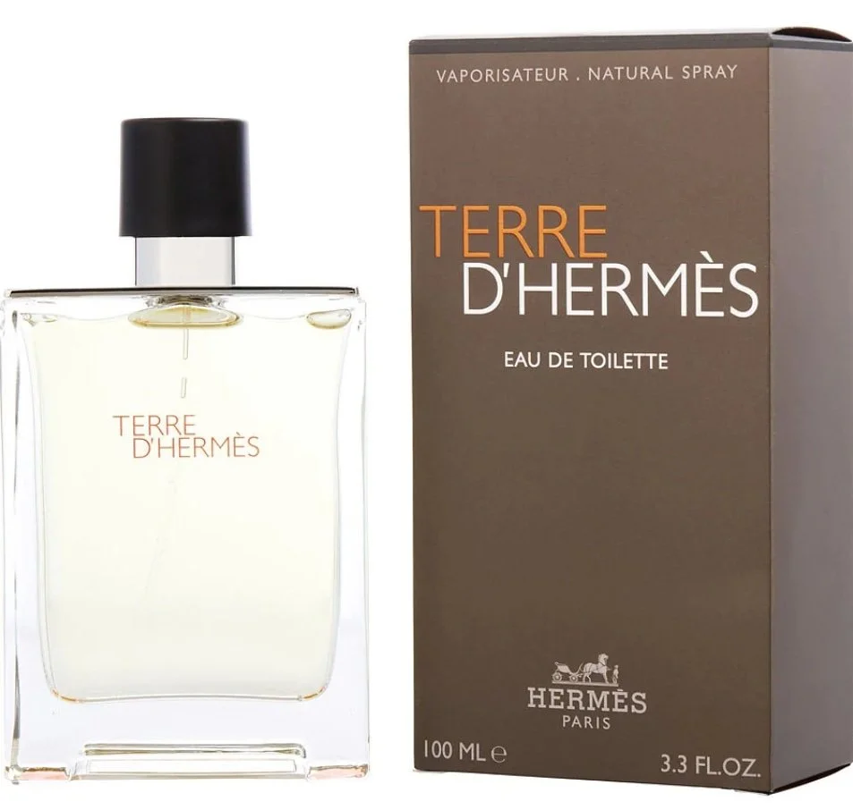 Terre d’Hermès by Hermès 3.4 oz EDT with box – designer men’s fragrance, citrus and woody notes.