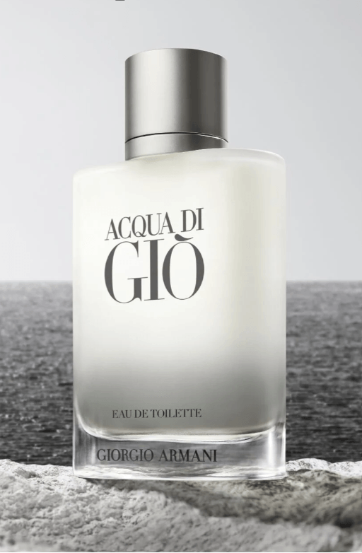 Acqua Di Gio by Giorgio Armani Eau de Toilette 3.3 oz men's cologne bottle.