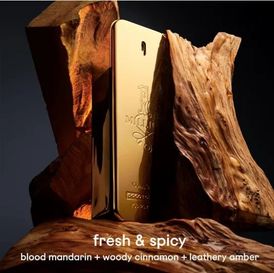 1 Million Paco Rabanne 1.7 oz EDT for Men featuring mandarin, cinnamon, leather and amber notes. (Copy)