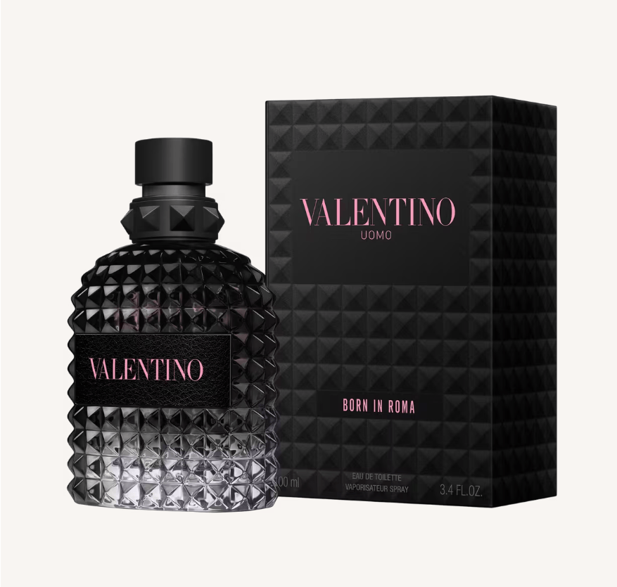 Valentino Born In Roma for Men 3.4 oz Eau de Toilette luxury men's cologne.