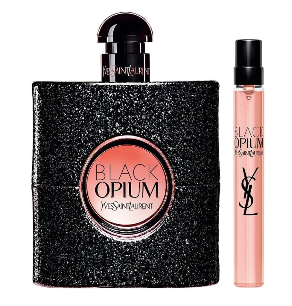 YSL Black Opium 2-Piece Gift Set 3 oz EDP Spray + 0.33 oz EDP Travel Spray