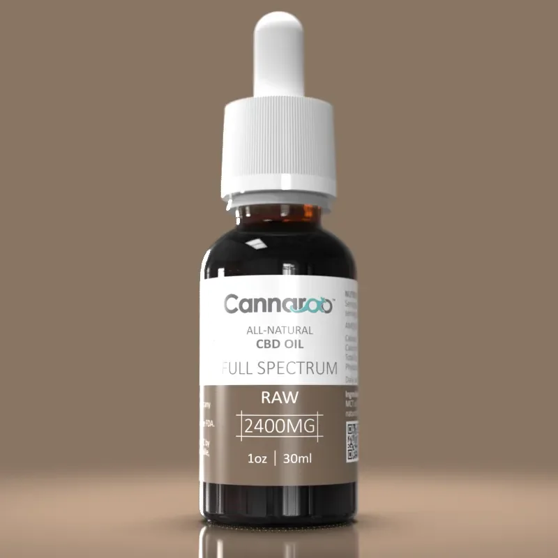 Cannaroo RAW Natural CBD Oil 2400 mg – Full Spectrum