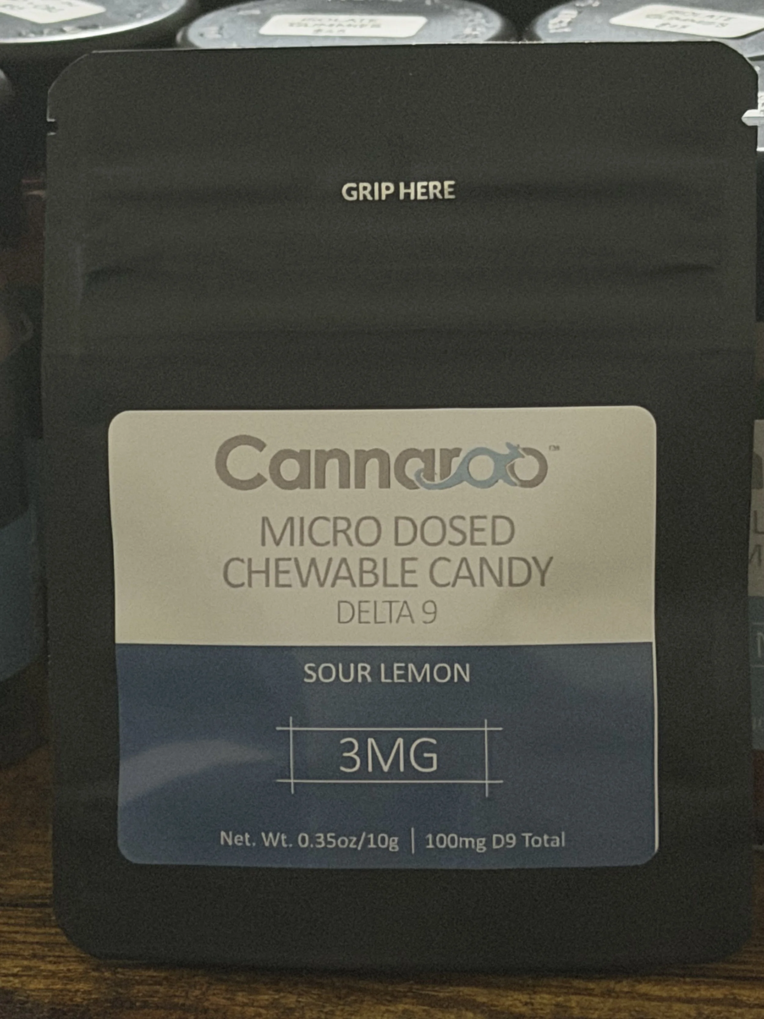 Delta 9 Chewable Candy - Sour Lemon Flavored