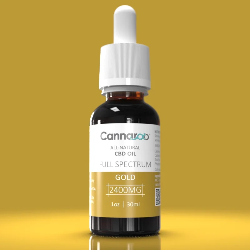 Cannaroo GOLD Natural CBD Oil 2400 mg – Full Spectrum