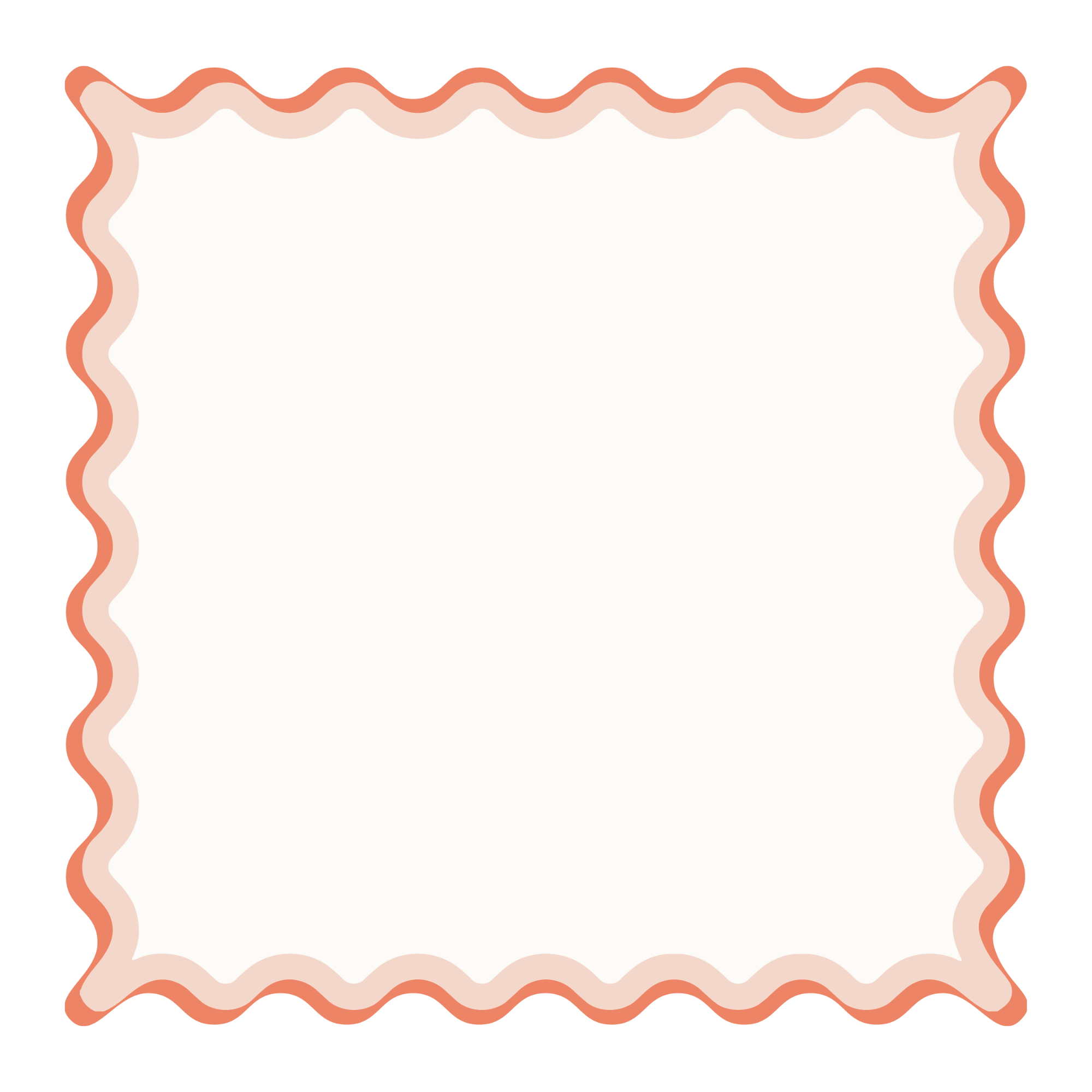pink and orange photo border
