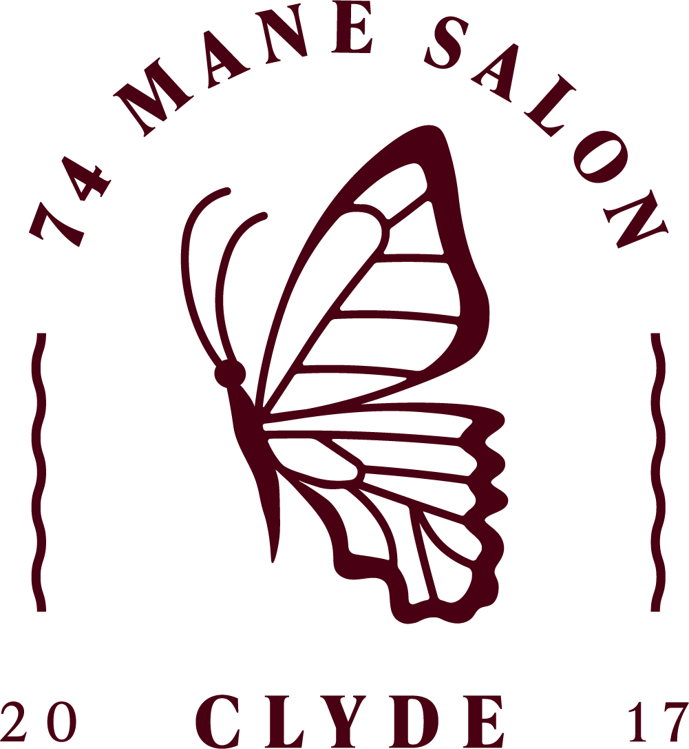 74 mane salon logo