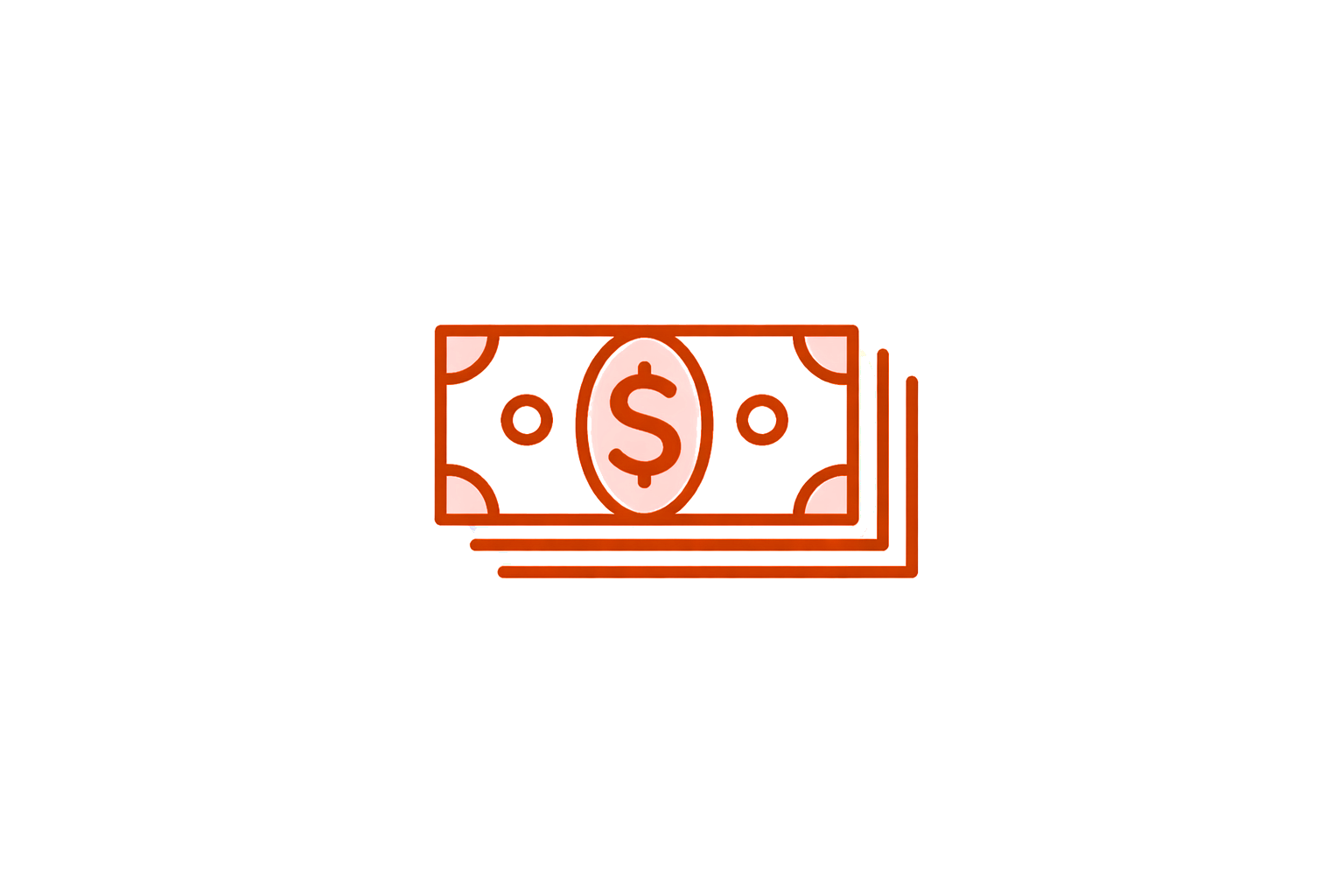 Illustration of paper money, with a dollar sign, and blank space for additional text or content.