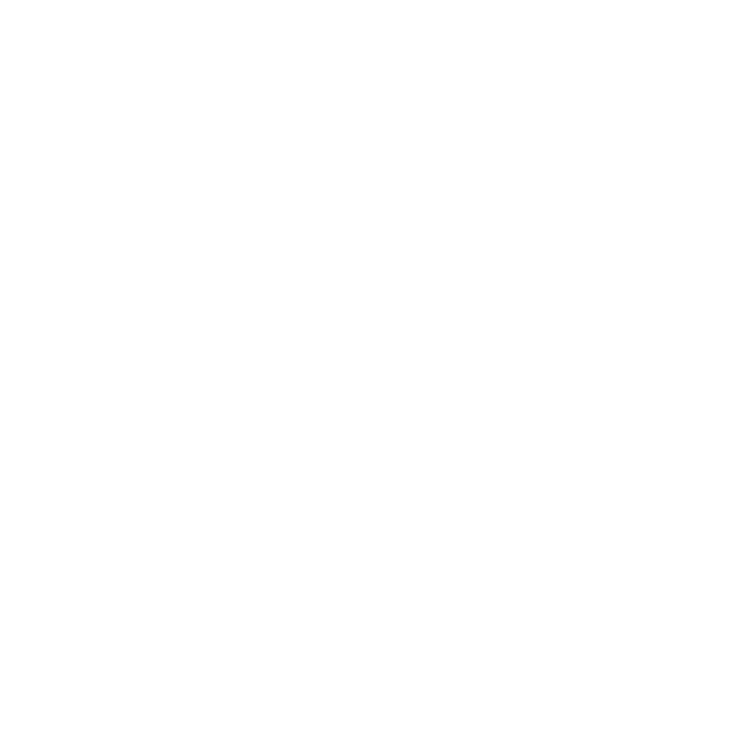 White neon outline of three people with their hands raised, on a black background.