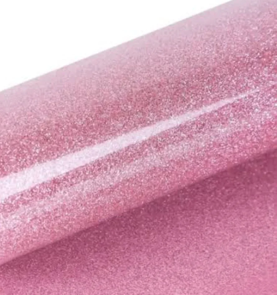 Pink Glitter Puff Heat Transfer Vinyl