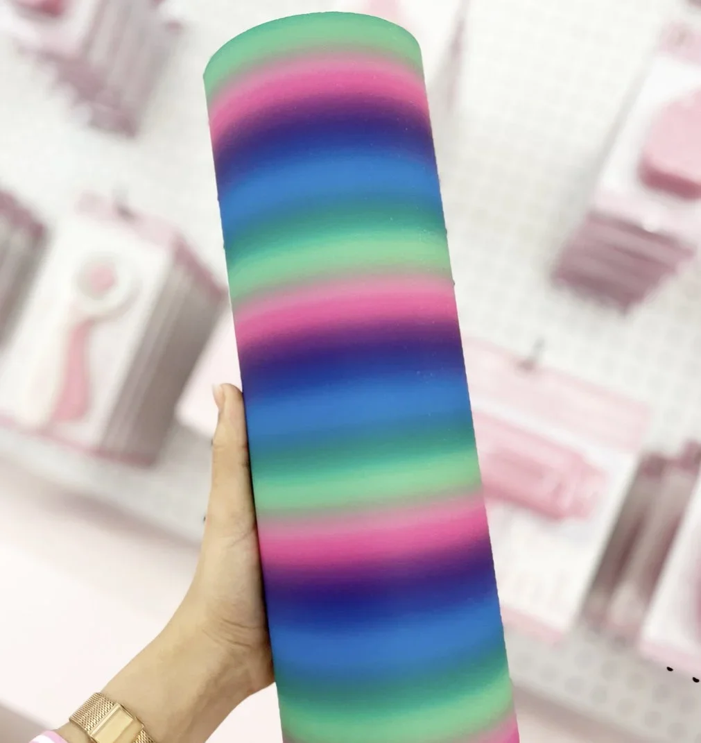 Blue Rainbow Adhesive Vinyl