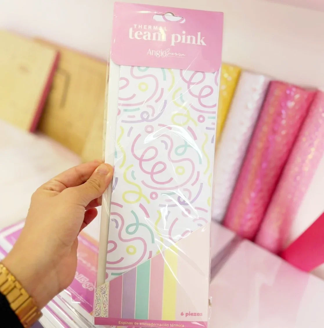 Team Pink Binding Spines (Decorative Spines)