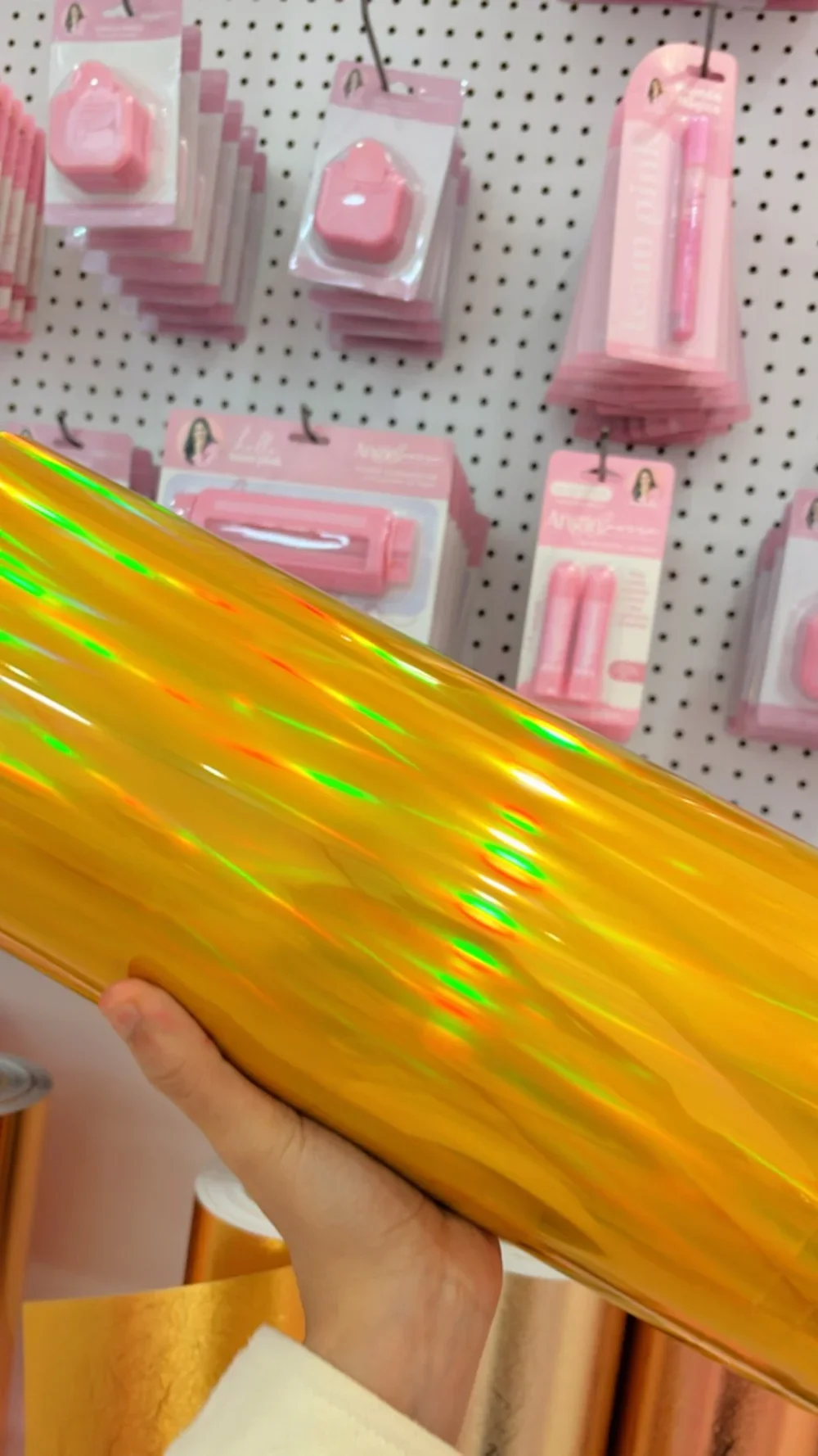 Holographic Gold Adhesive Vinyl