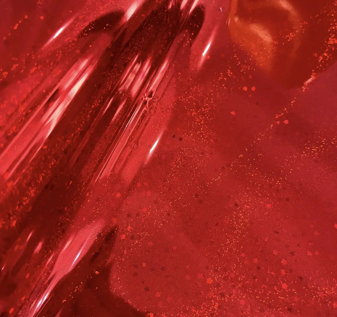 Premium Red Glitter Foil
