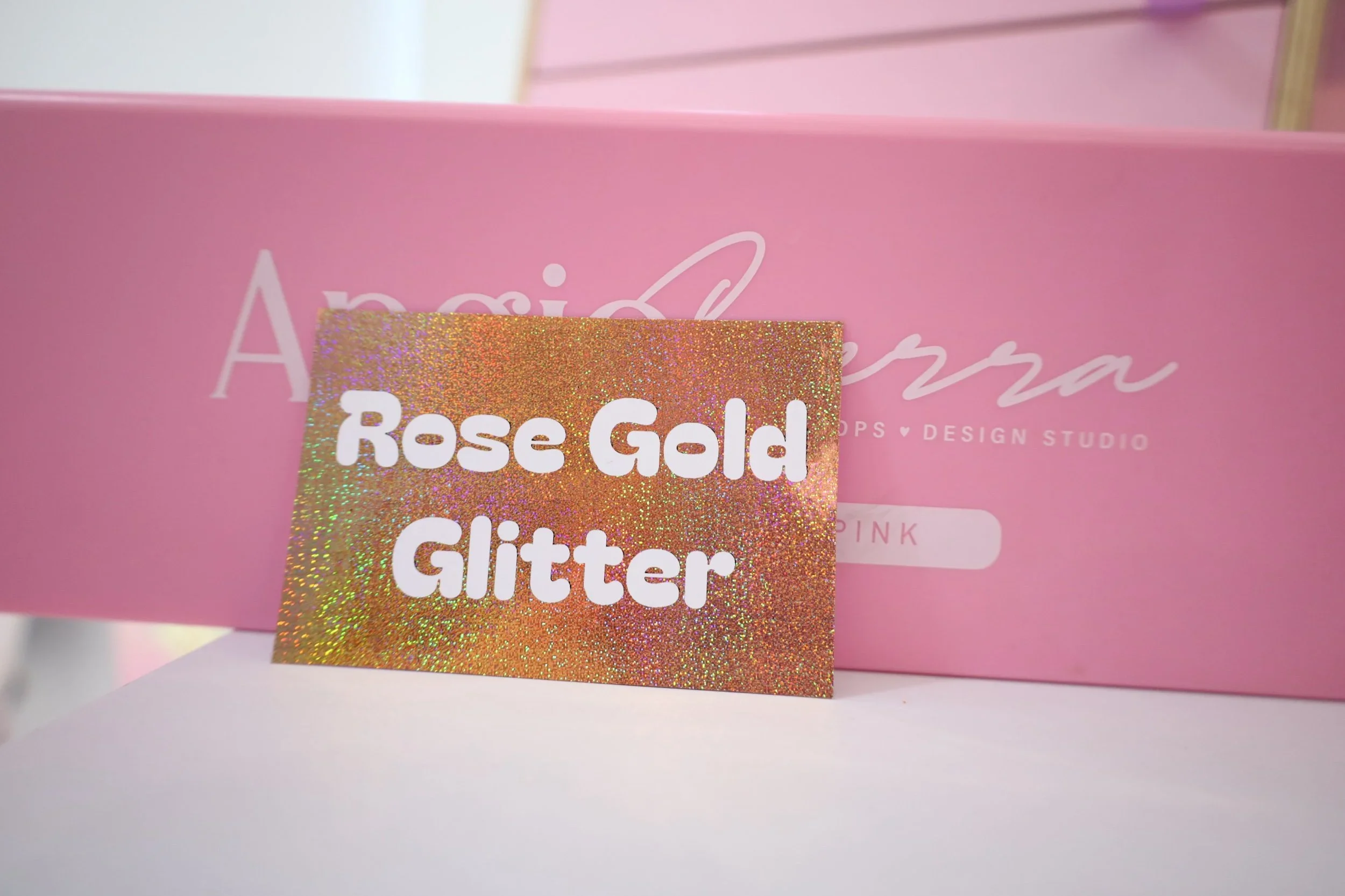 Foil Rose Gold Glitter