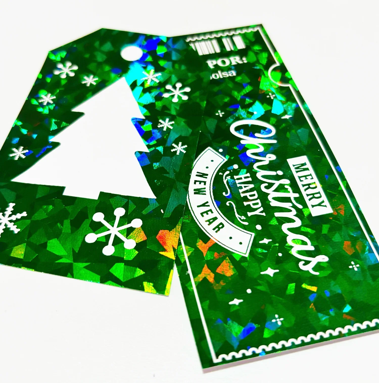 New Broken Glass Green Foil