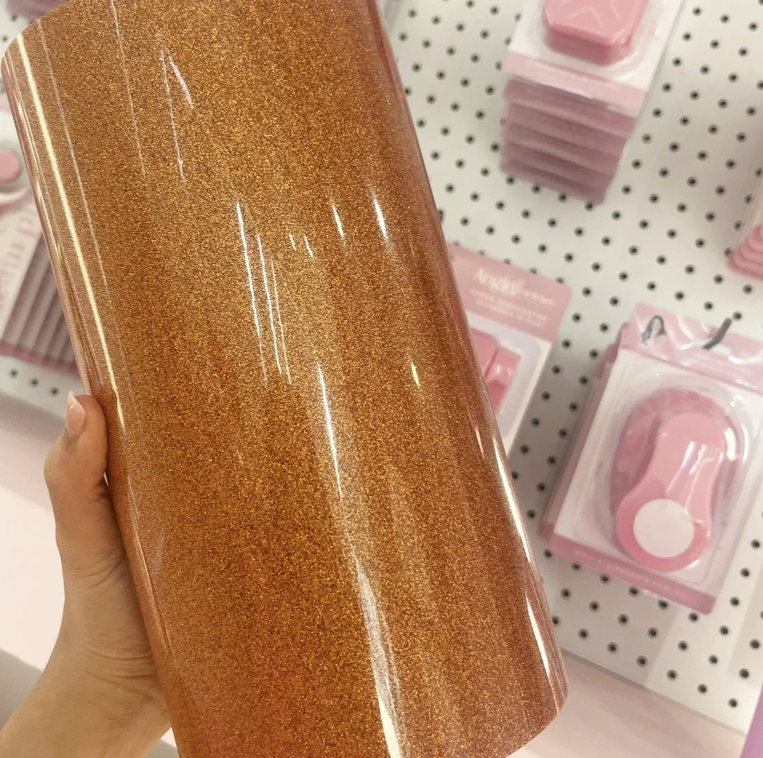 Copper Glitter Heat Transfer Vinyl