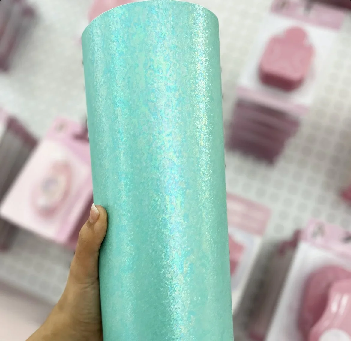 Aqua Cotton Adhesive Vinyl