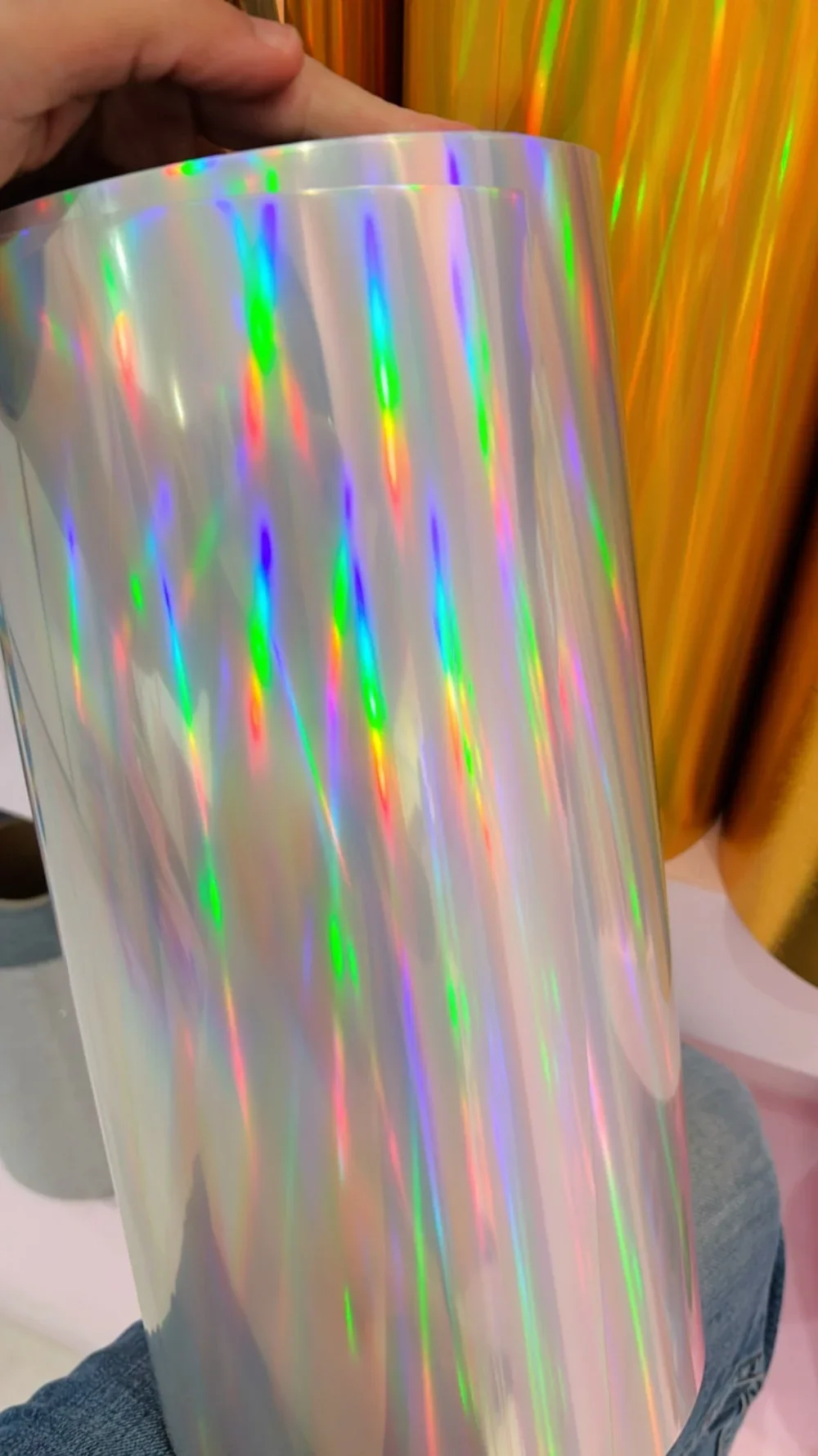 Holographic Silver Heat Transfer Vinyl
