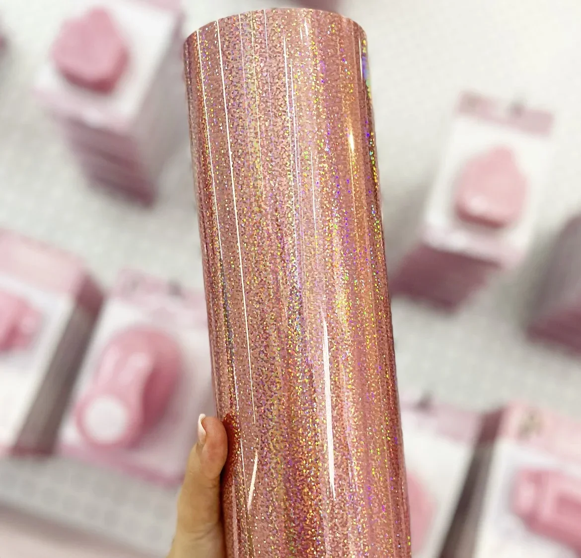 Rose Gold glitter Foil