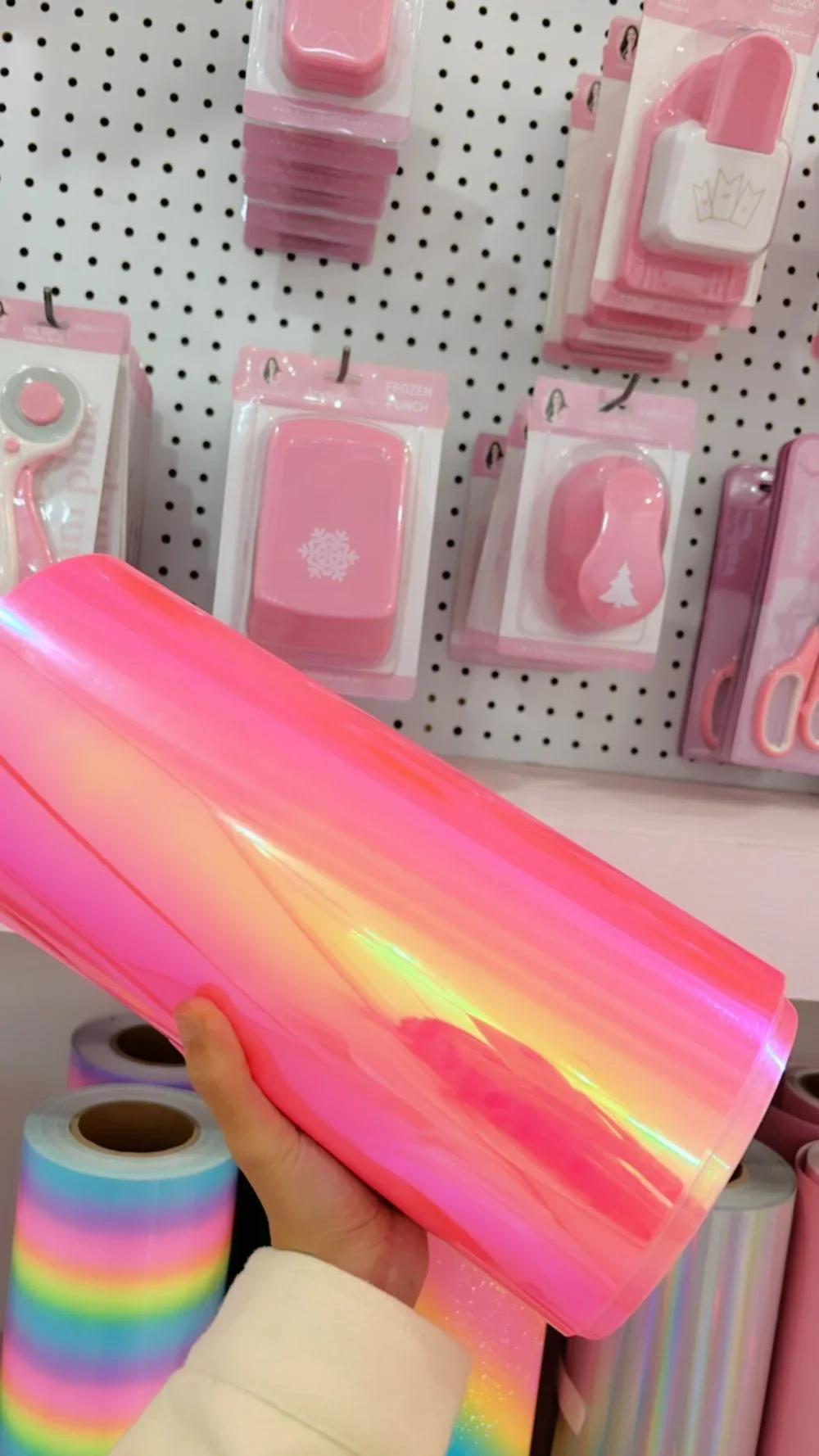 Pink Orange Adhesive Vinyl