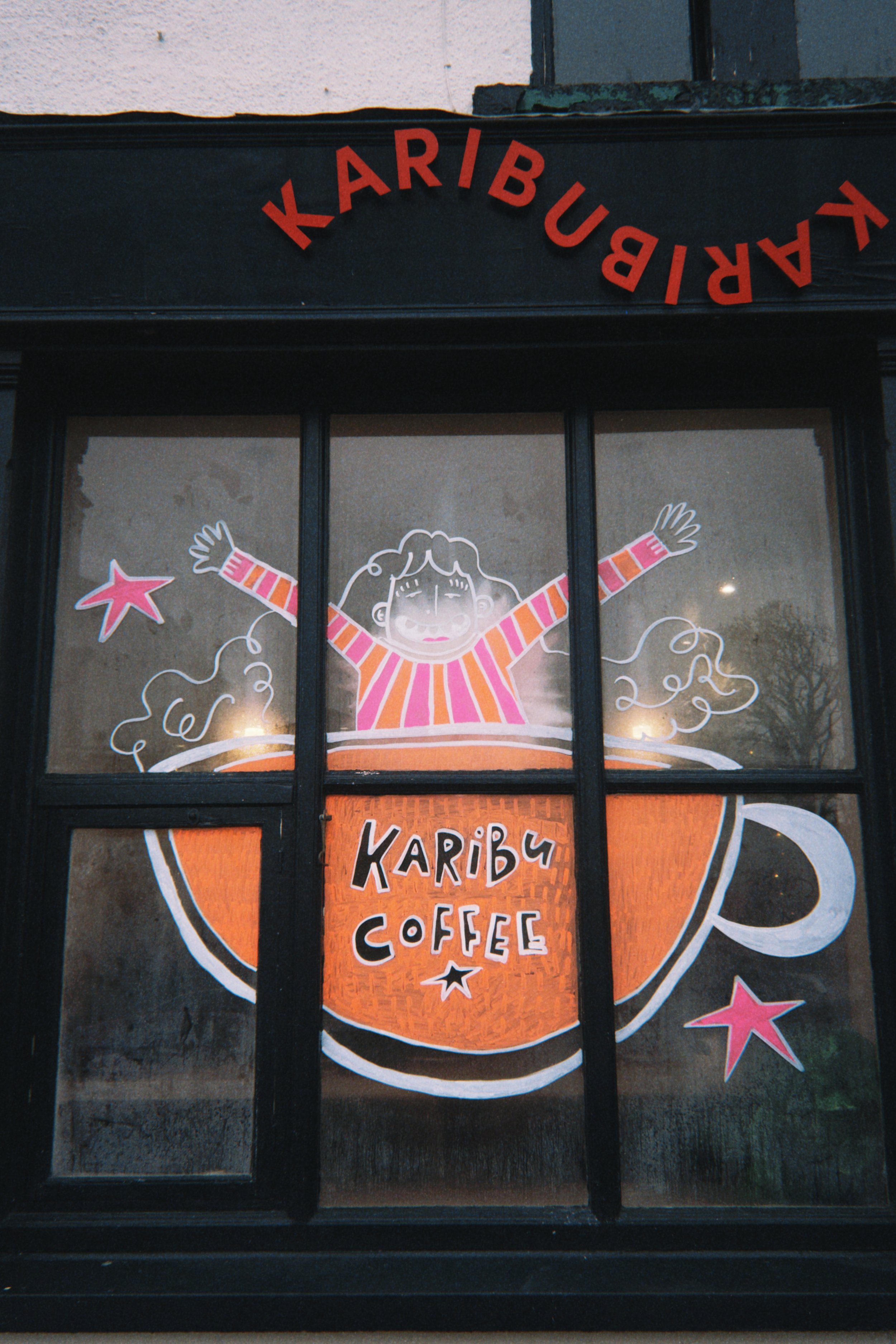Window Painting: Karibu Coffee