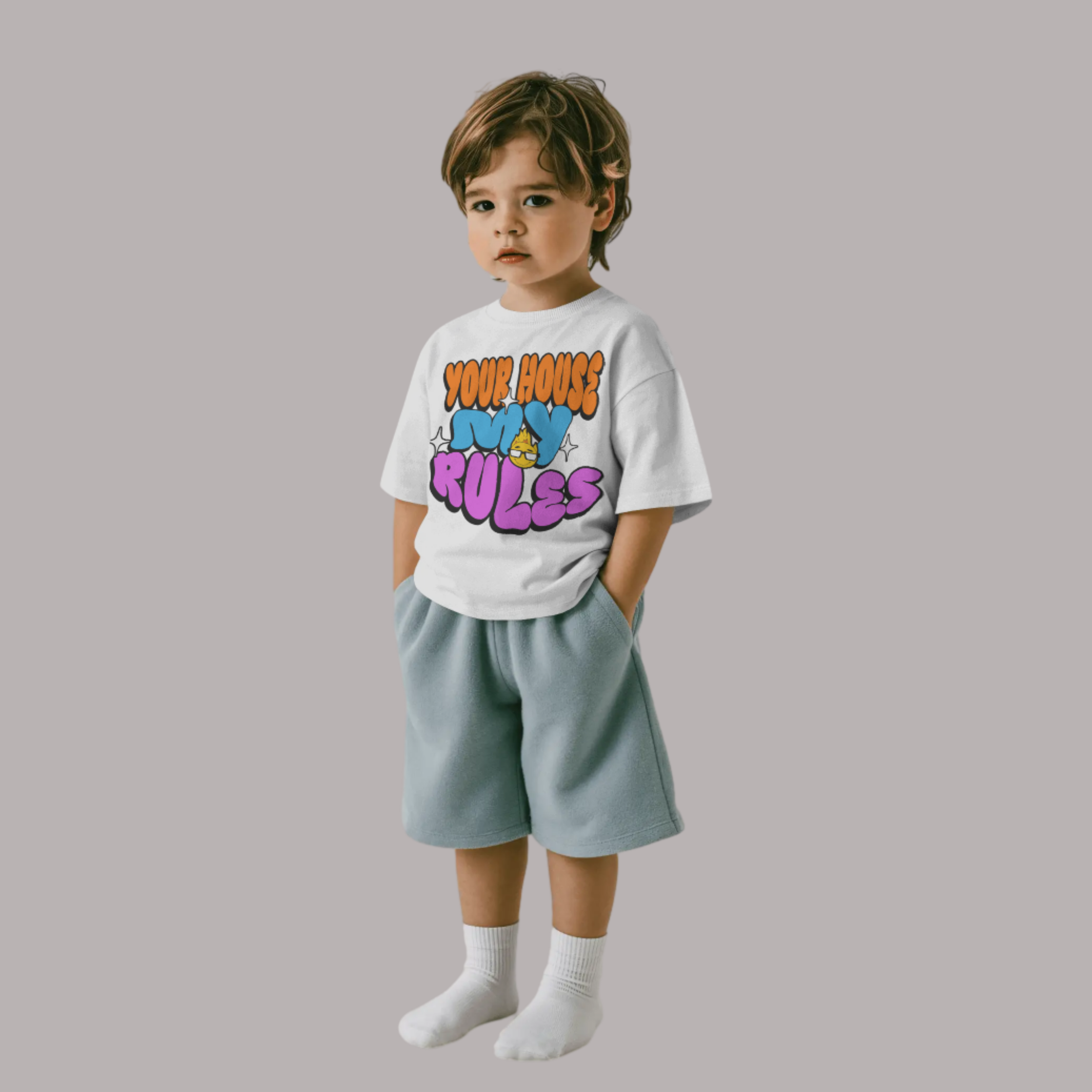 "Your House, My Rules" Kids Tee