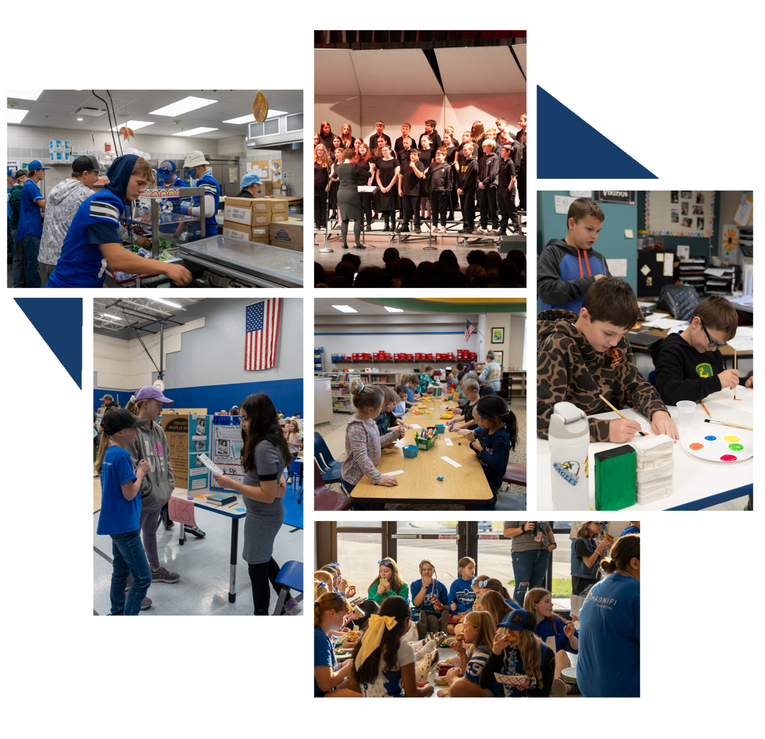 New York Mills students participating in a variety of activities