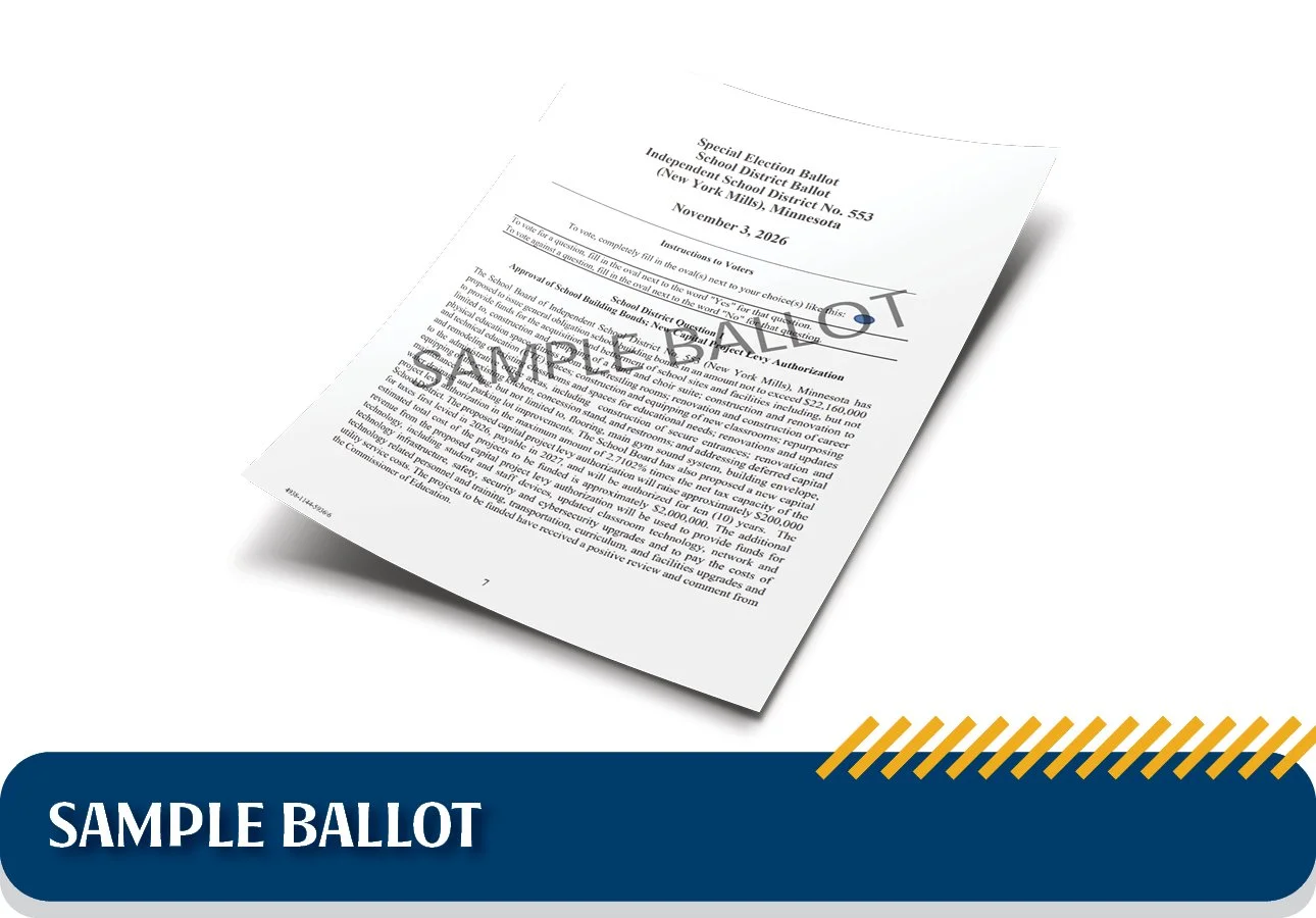 New York Mills Public Schools November 2026 Referendum - Sample Ballot