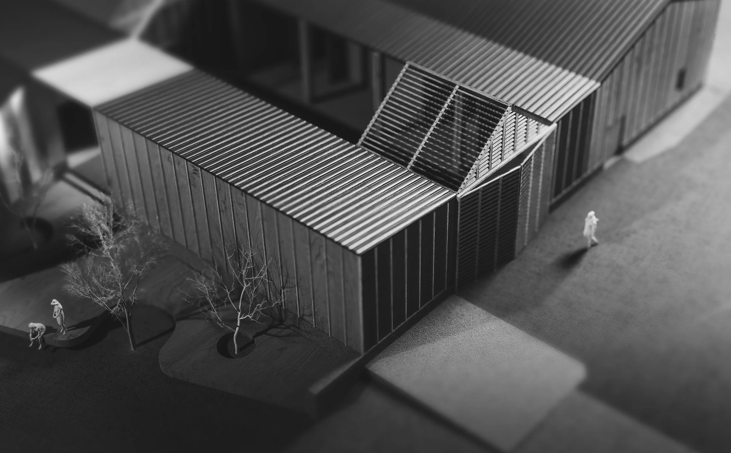 Rendu type maquette en balsa