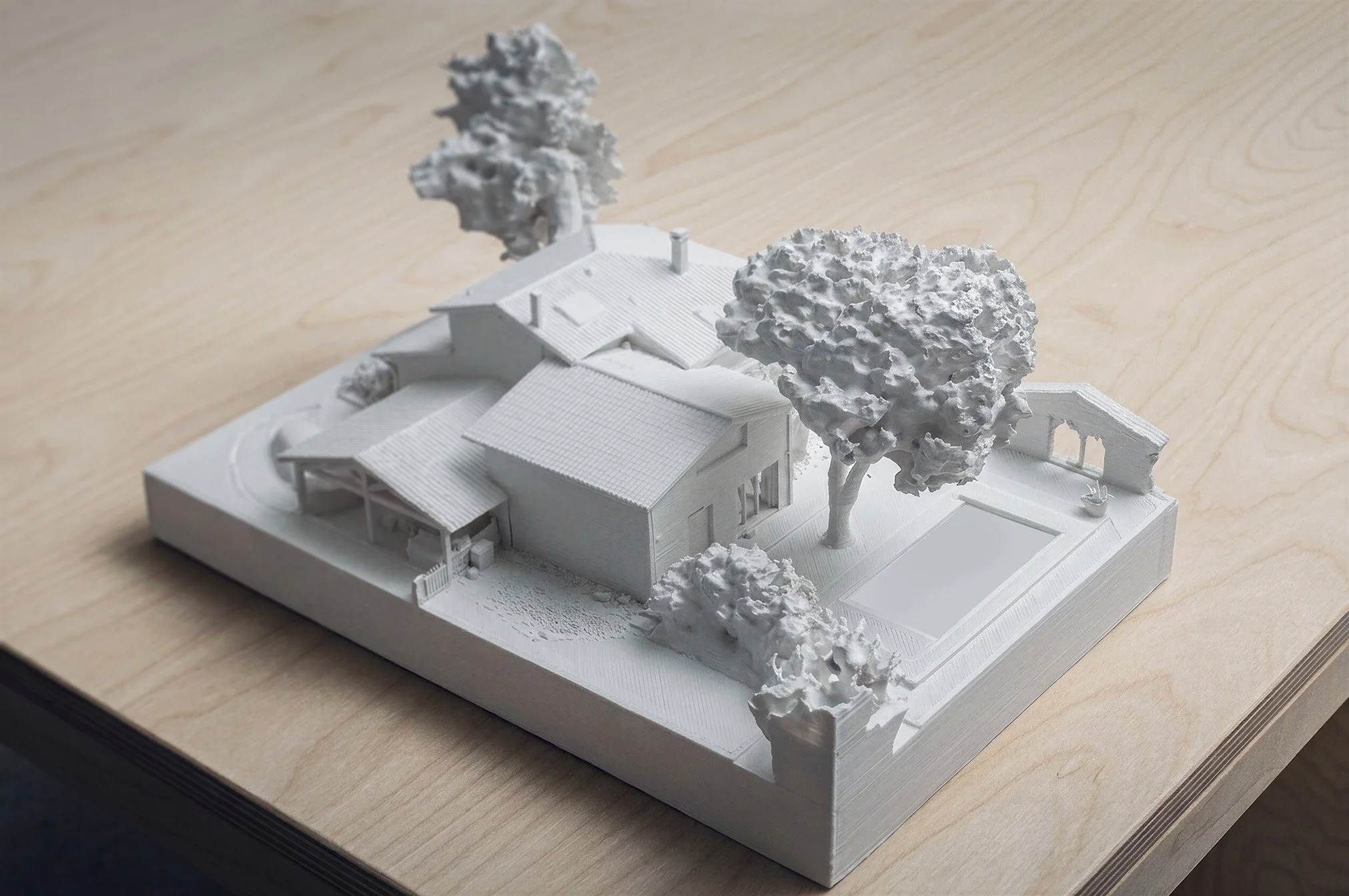 Maquette imprimée en 3D d'une maison individuelle