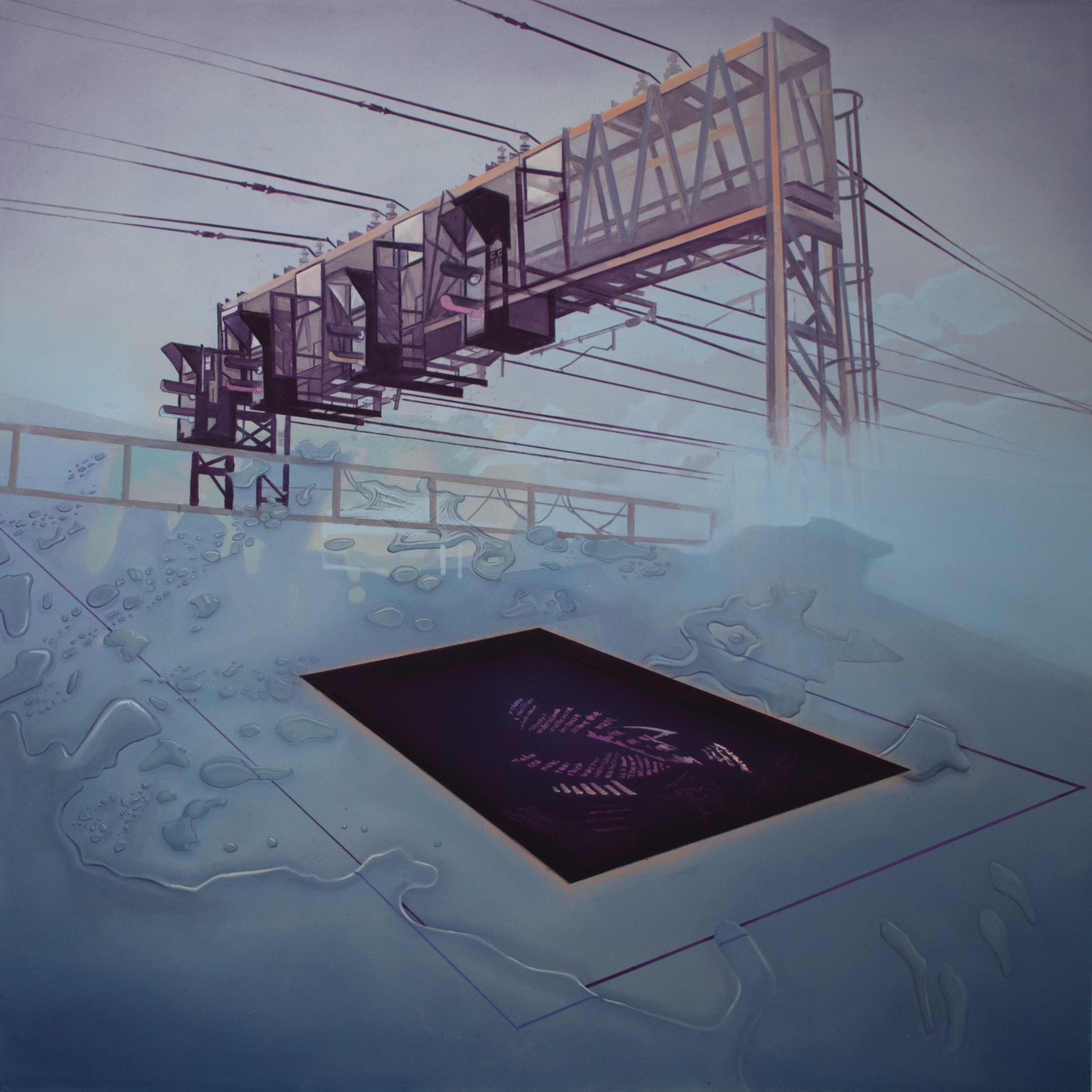 2010's -  - oil on board (120cm x 120cm)
