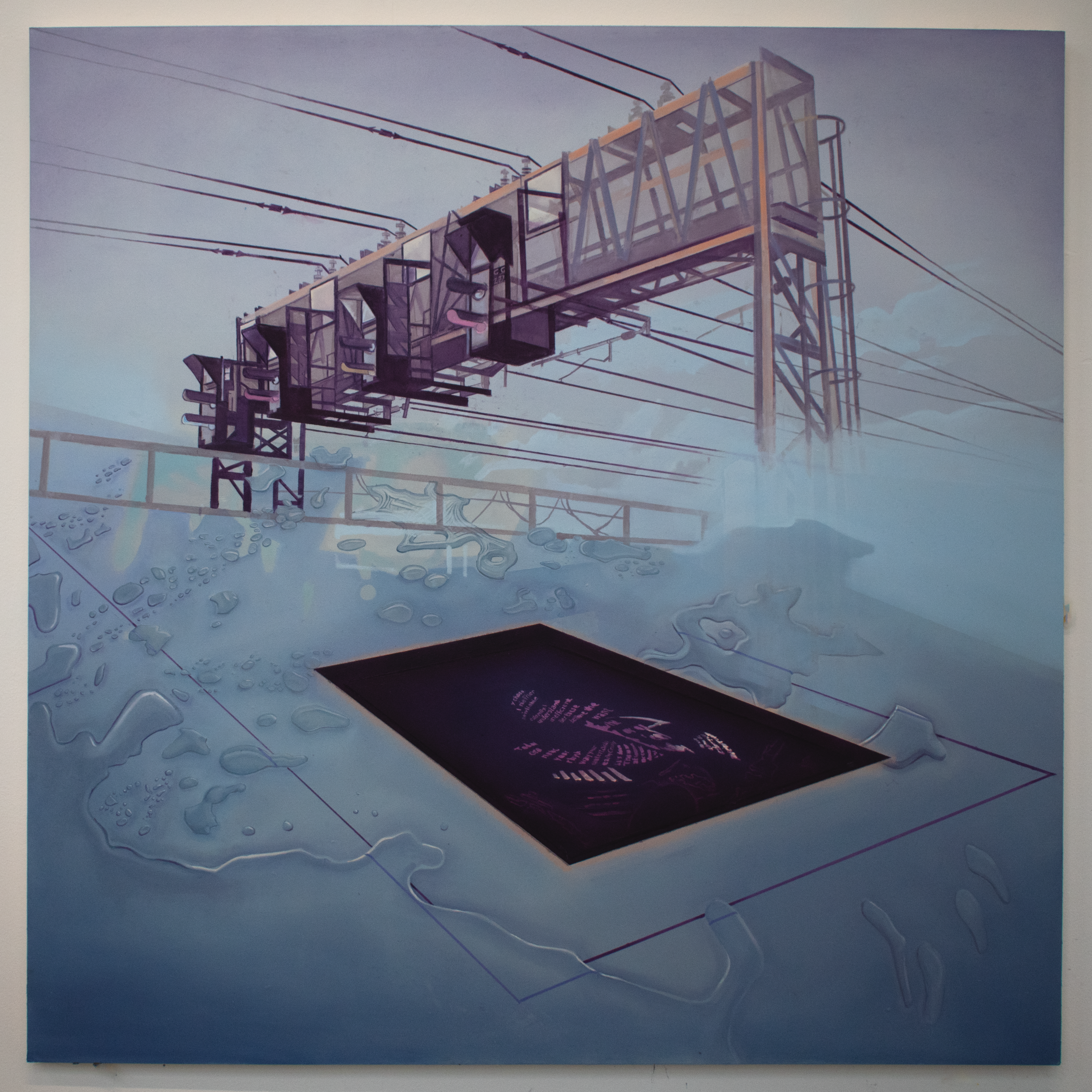 2010's -  - oil on board (120cm x 120cm)