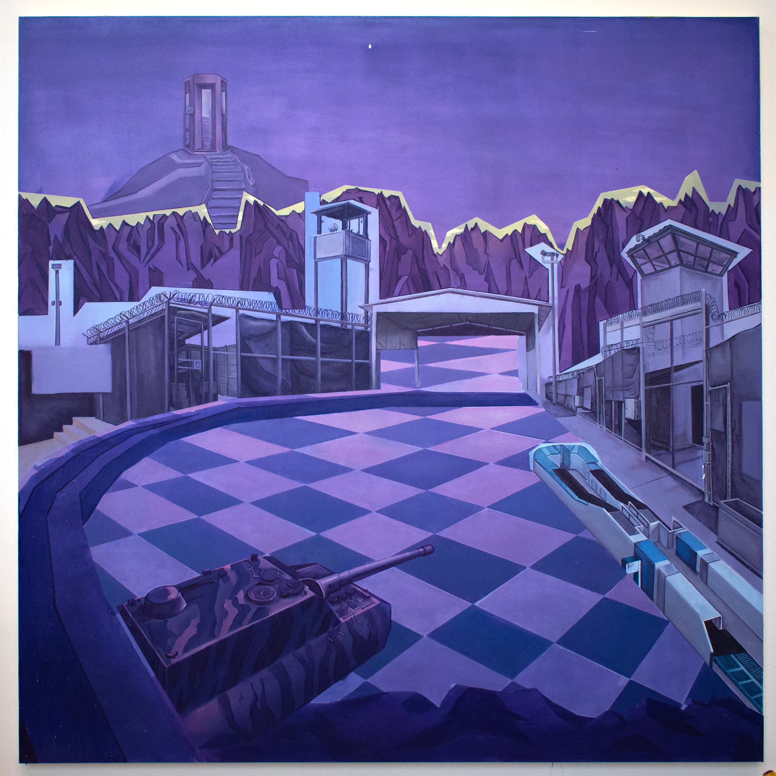 2000's  - oil on board (120cm x 120cm)