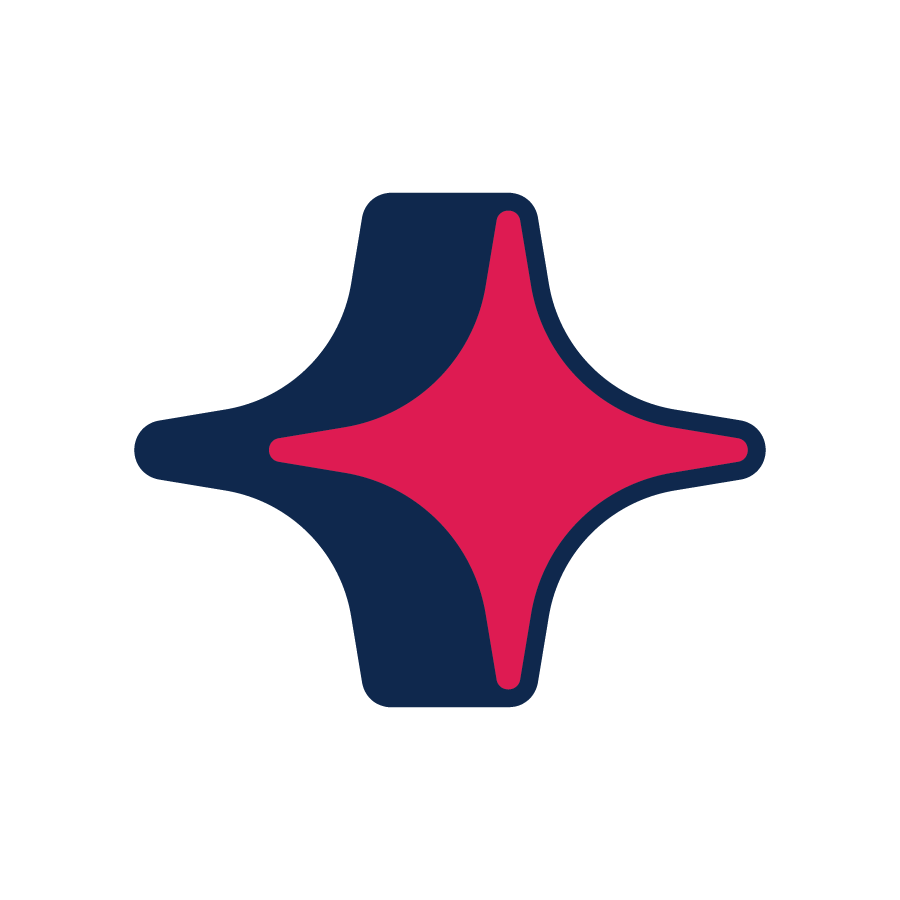 The logo of the National Security Agency, featuring a stylized eagle head in navy blue with a red starburst in the background.