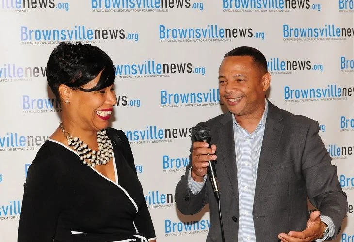 photos by Rich Evans; pictured – Ericka Keller-Wala (CEO Brisa Builders), Vernon Jones Sr. (CEO JIG Media)