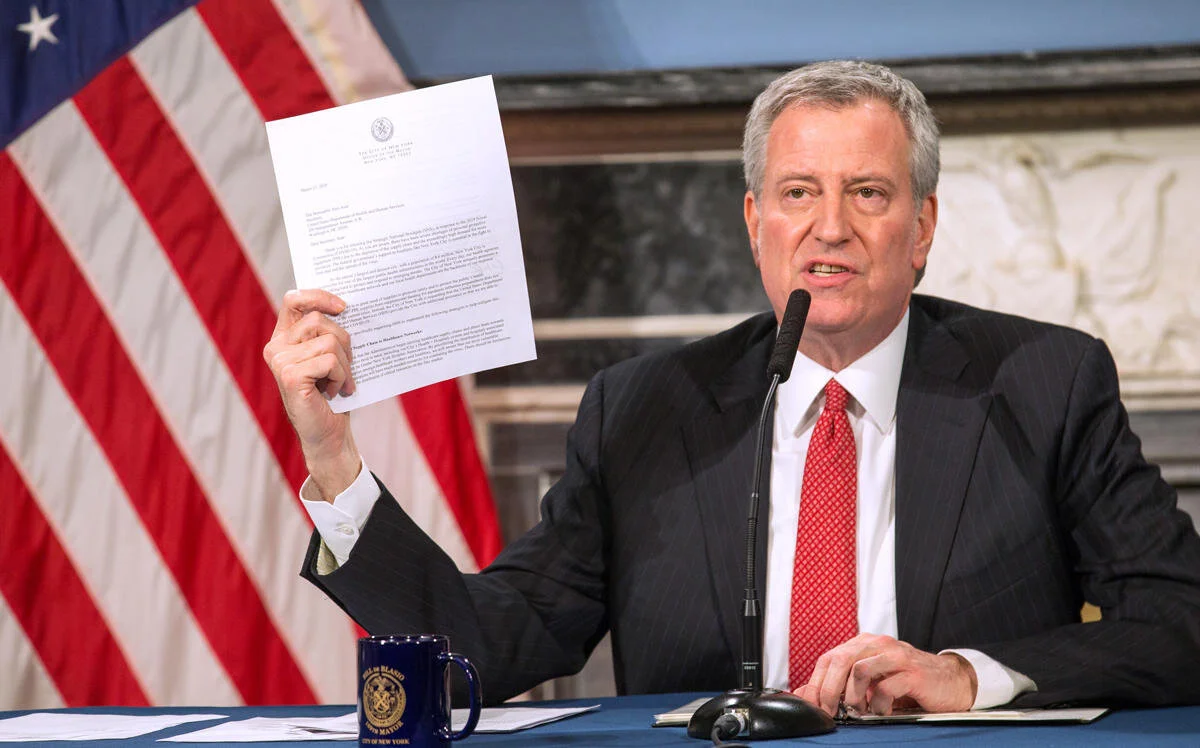 Mayor Bill de Blasio (Photo by William Farrington-Pool/Getty Images)
