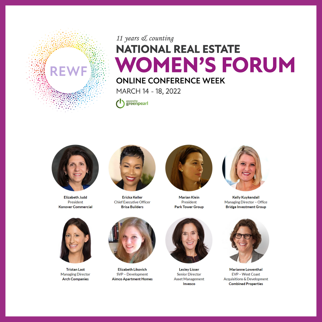 Green Pearl &nbsp;National Women’s Real Estate Forum 2022 -Panel Discussion &nbsp;What are New York Post Pandemic Trends in Development &amp; Investment ?