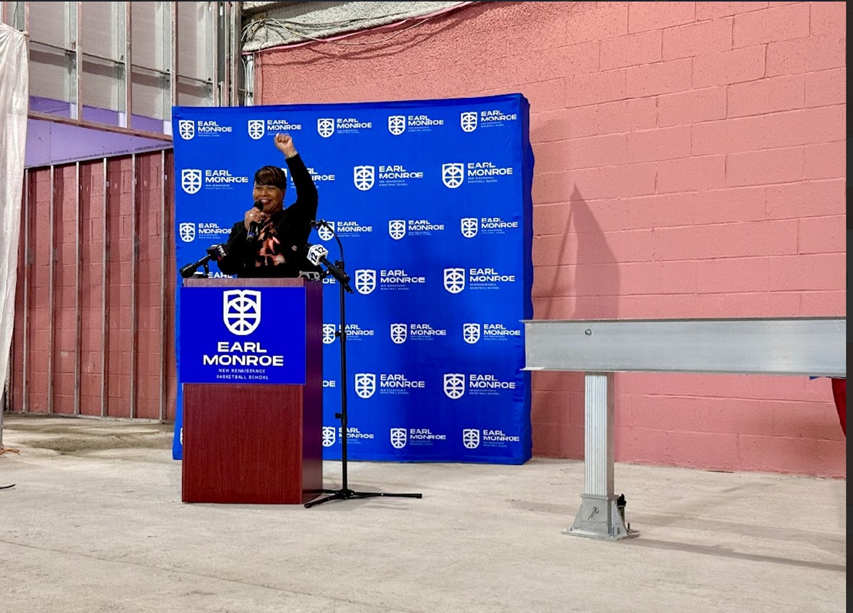 Earl Monroe Charter School Topping Off Ceremony (Image - Courtesy of ESKW/Architects and IMC Architecture)