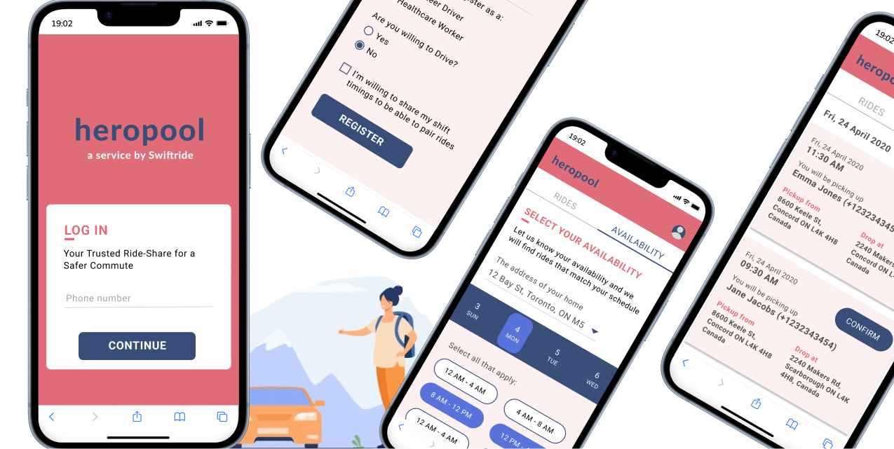 Heropool: Designing a Safe and Flexible Commute for Frontline Workers[Part 2]